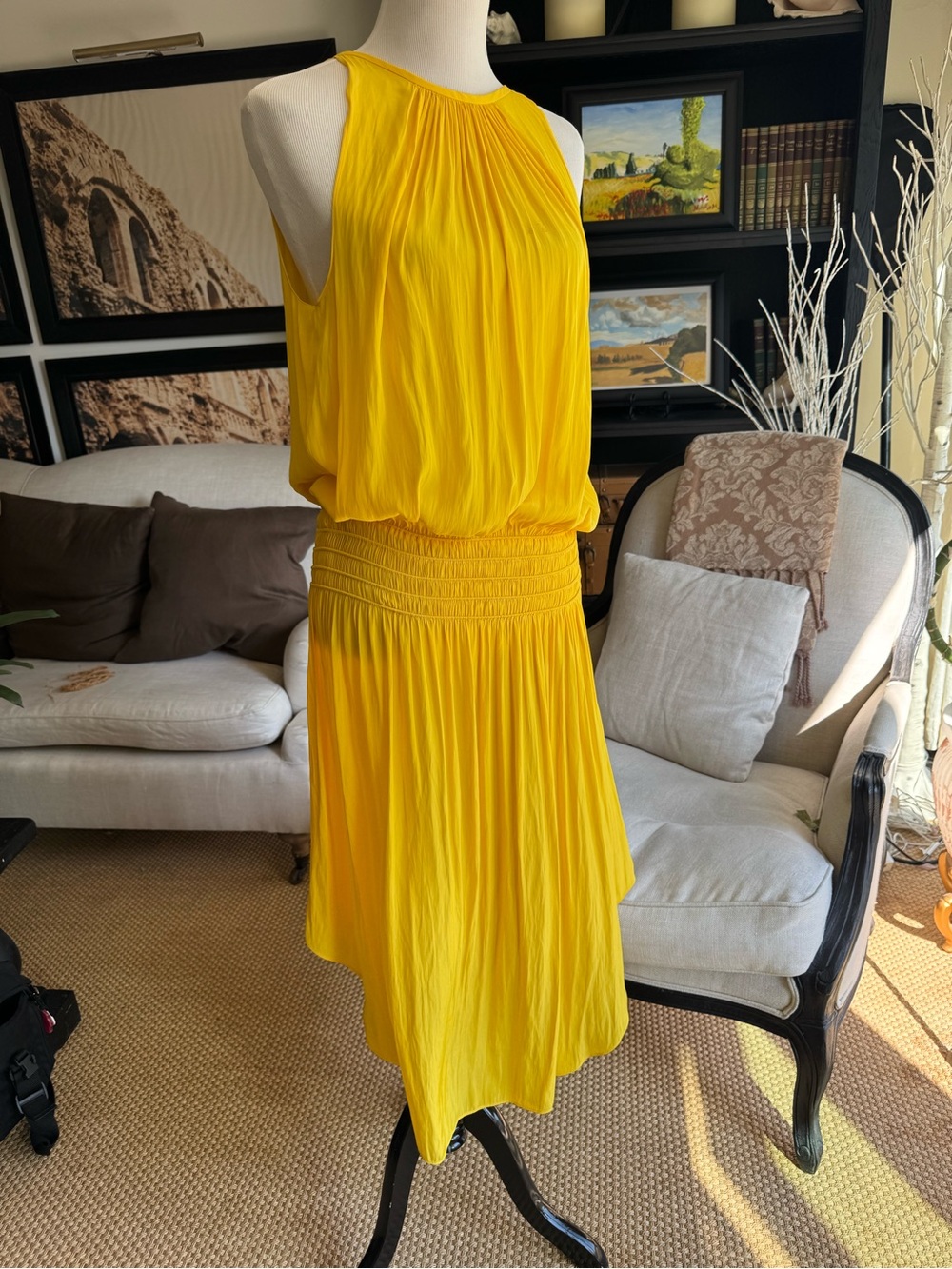 Midi Blouson Dress